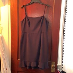 French Connection Navy Dress with Ruffle